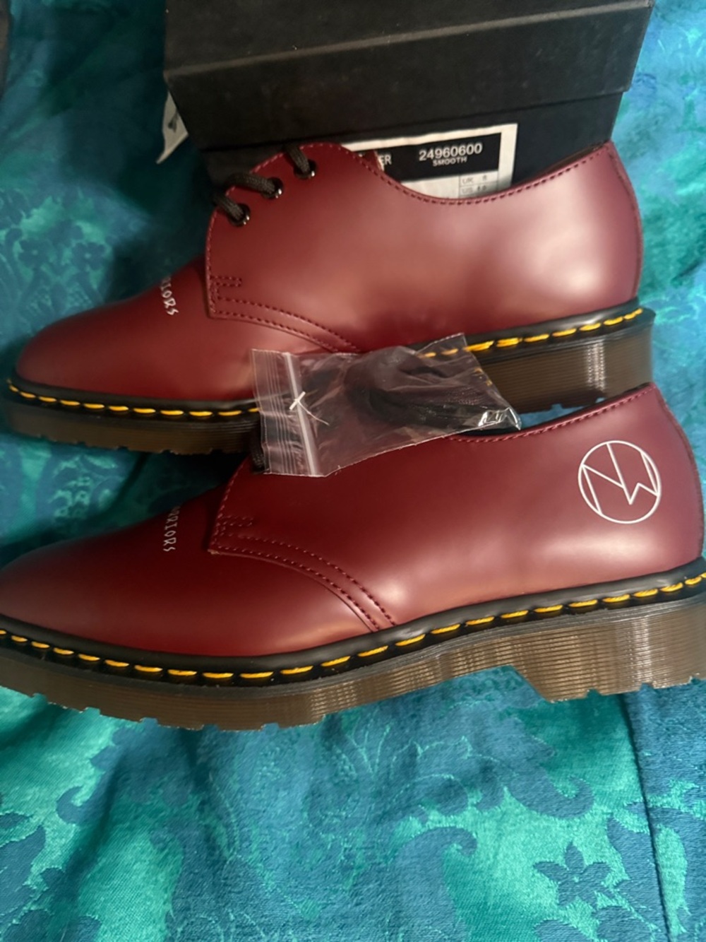 Dr. Martens 1461 x Undercover Oxfords Cherry Red with Yellow Stitching NIB - Picture 6 of 13